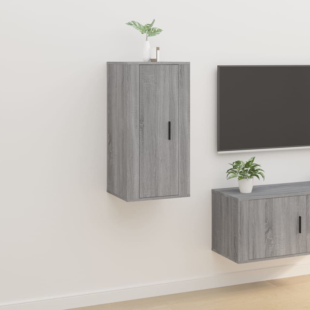 Tv-wandmeubel 40x34,5x80 cm grijs sonoma eikenkleurig is nu te koop bij PeponiXL, paradijselijk wonen!