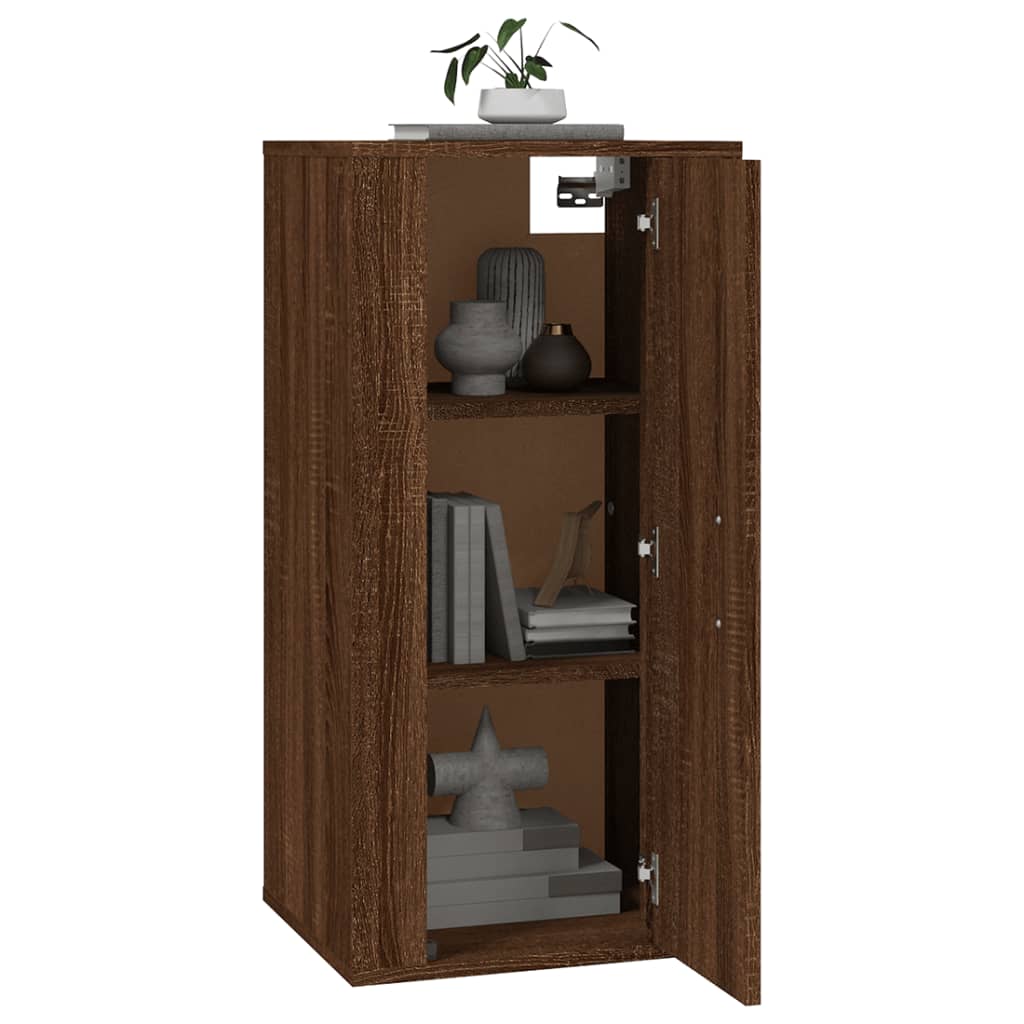 Tv-wandmeubel 40x34,5x80 cm bruin eikenkleur is nu te koop bij PeponiXL, paradijselijk wonen!