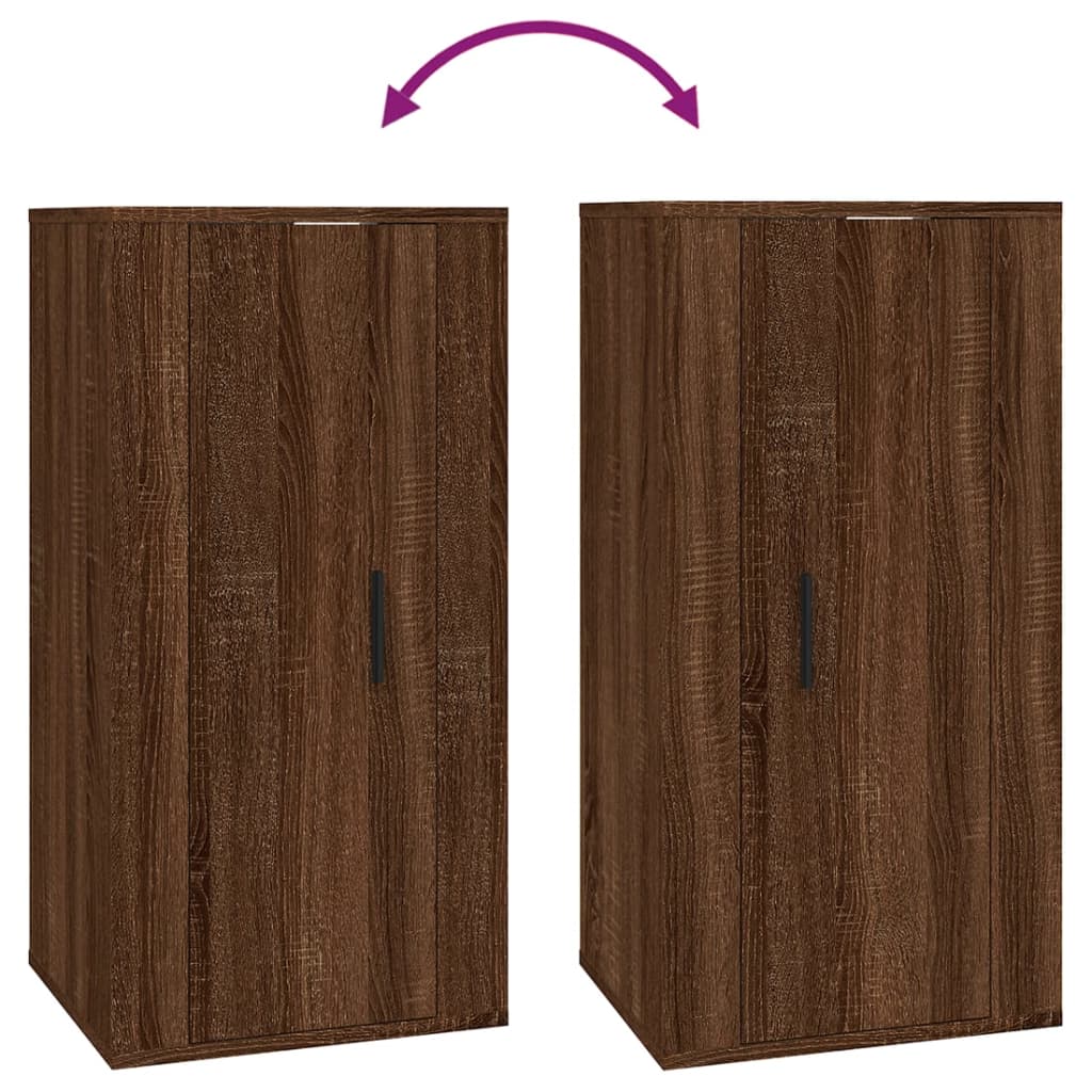 Tv-wandmeubel 40x34,5x80 cm bruin eikenkleur is nu te koop bij PeponiXL, paradijselijk wonen!