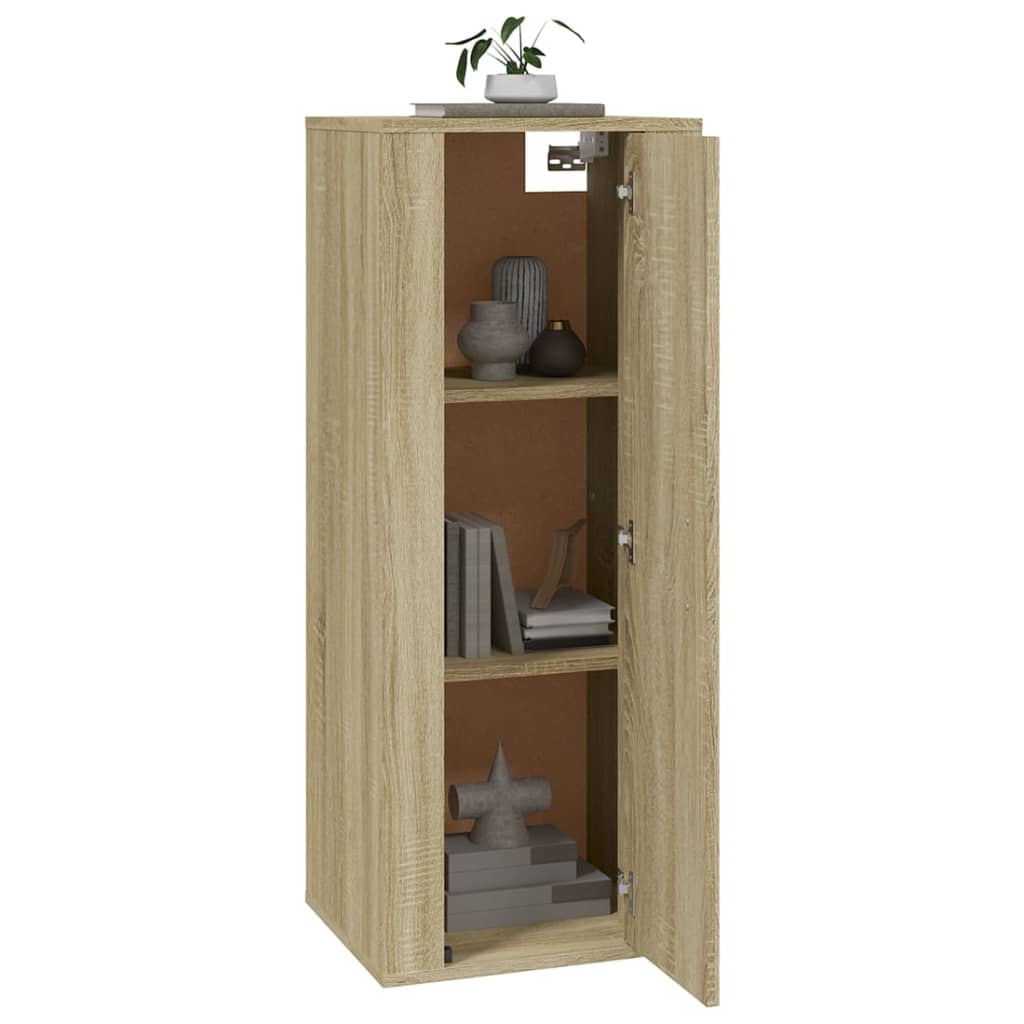 Tv-wandmeubel 40x34,5x100 cm sonoma eikenkleurig is nu te koop bij PeponiXL, paradijselijk wonen!