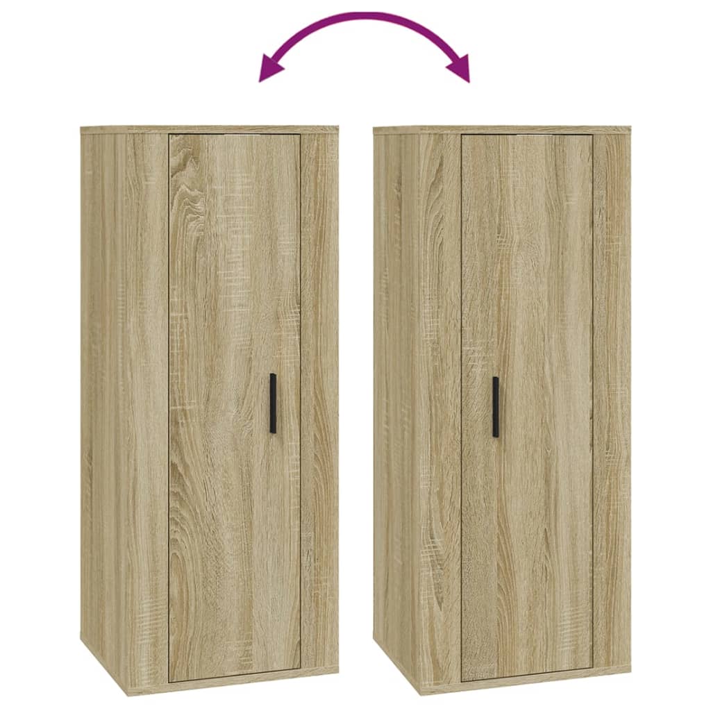 Tv-wandmeubel 40x34,5x100 cm sonoma eikenkleurig is nu te koop bij PeponiXL, paradijselijk wonen!
