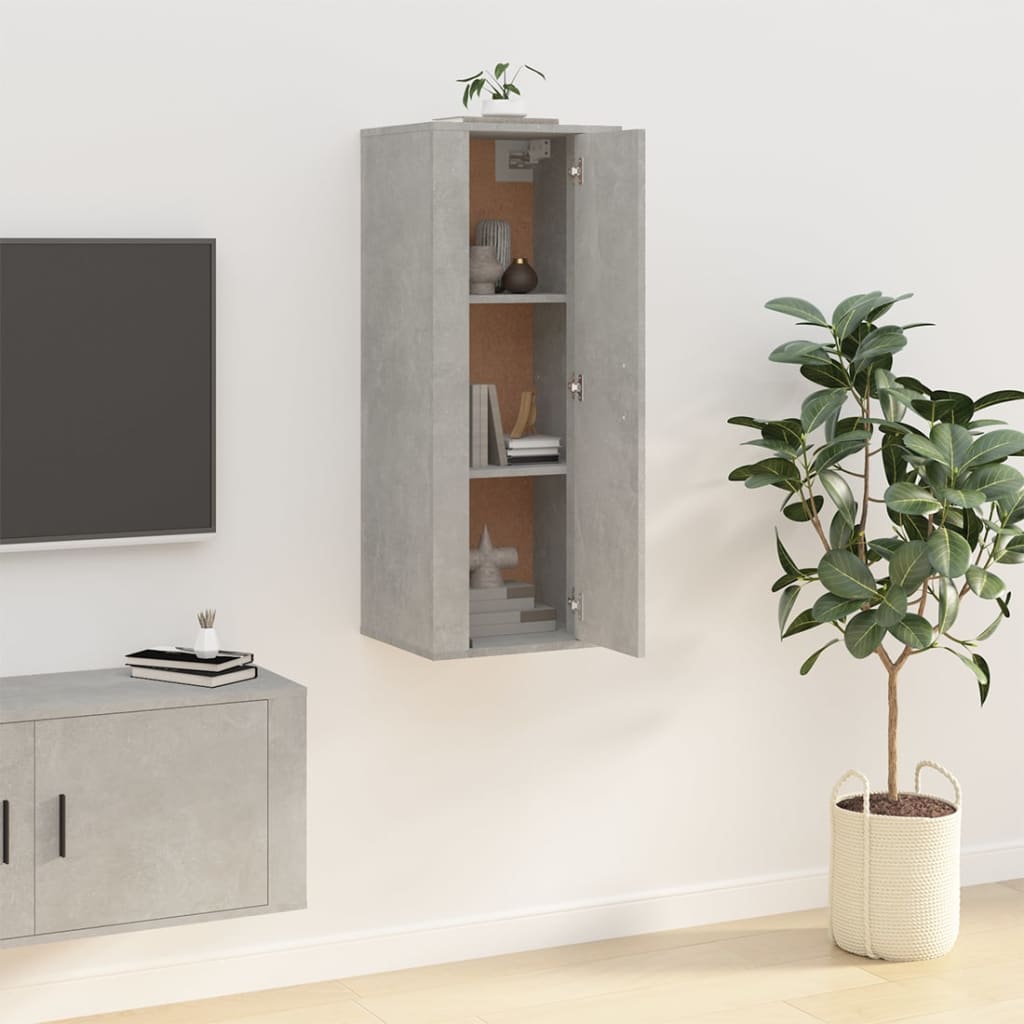 Tv-wandmeubel 40x34,5x100 cm betongrijs is nu te koop bij PeponiXL, paradijselijk wonen!