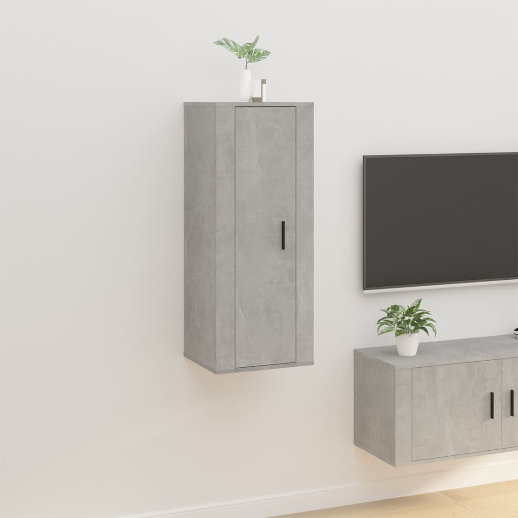 Tv-wandmeubel 40x34,5x100 cm betongrijs is nu te koop bij PeponiXL, paradijselijk wonen!