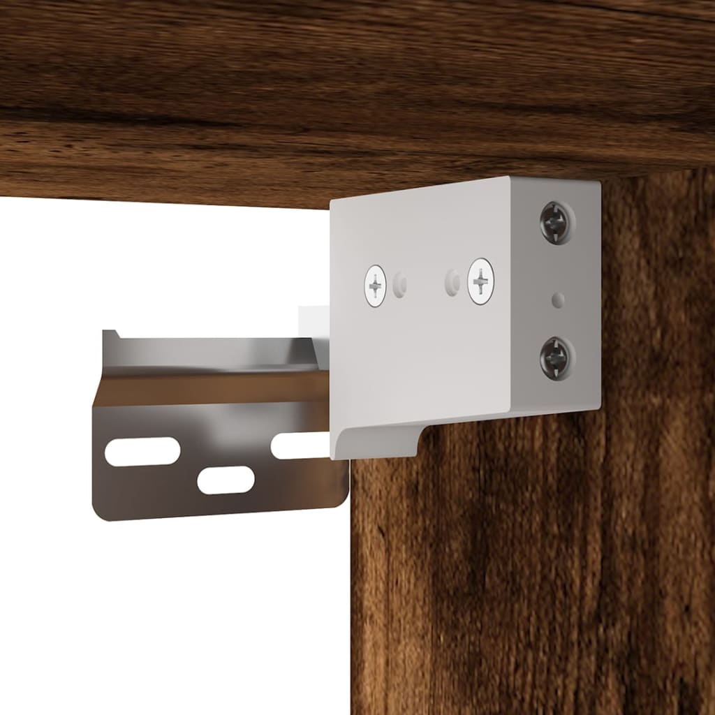 Tv-wandmeubel 40x34,5x100 cm gerookt eikenkleurig is nu te koop bij PeponiXL, paradijselijk wonen!