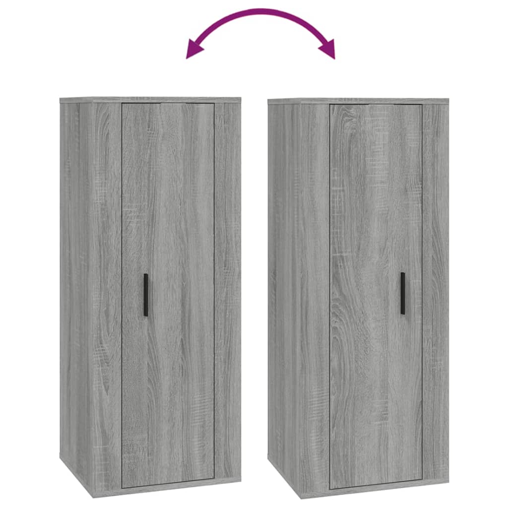 Tv-wandmeubel 40x34,5x100 cm grijs sonoma eikenkleurig is nu te koop bij PeponiXL, paradijselijk wonen!