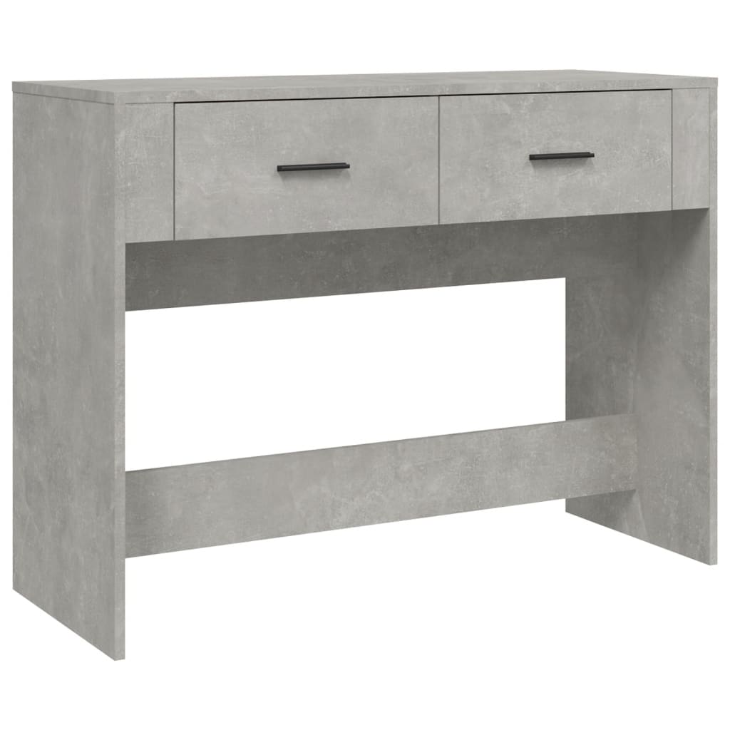 Wandtafel 100x39x75 cm bewerkt hout betongrijs is nu te koop bij PeponiXL, paradijselijk wonen!