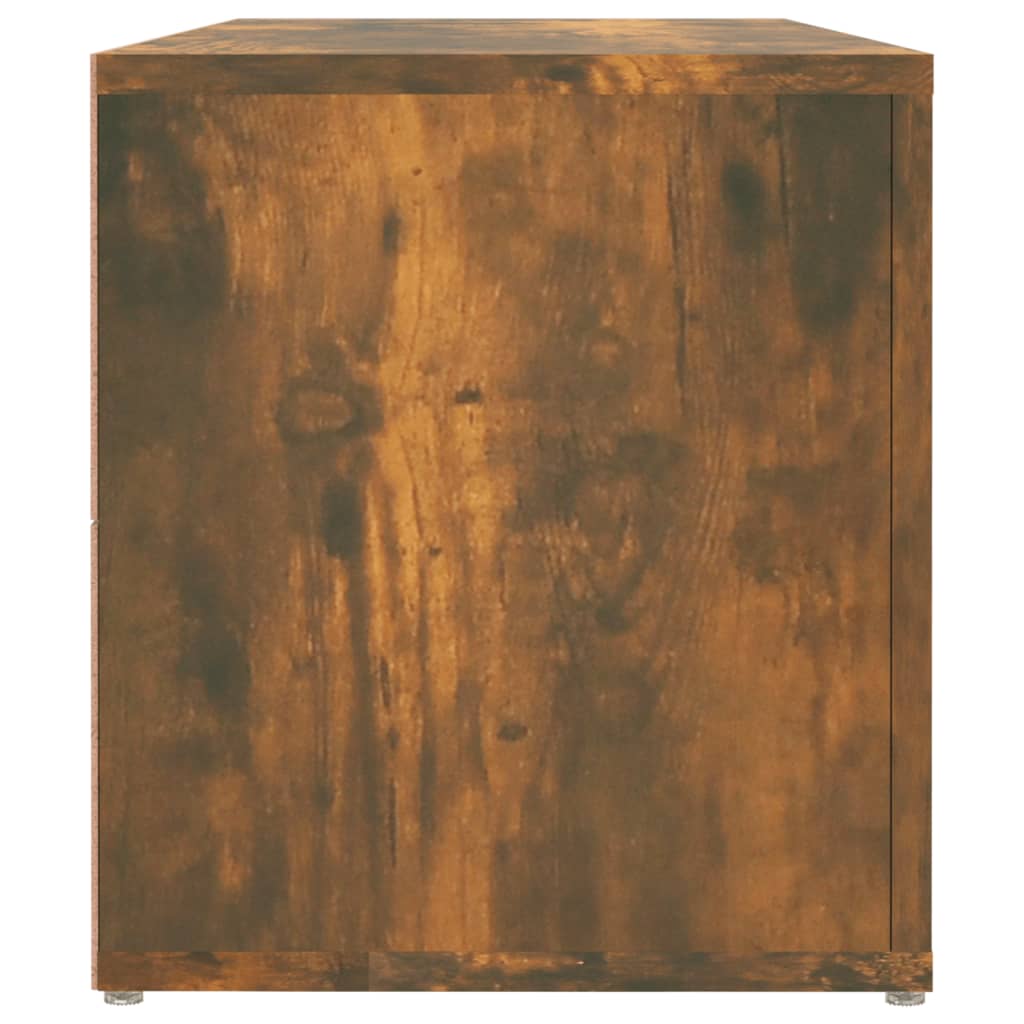 Tv-meubel 100x31,5x35 cm bewerkt hout gerookt eikenkleurig is nu te koop bij PeponiXL, paradijselijk wonen!