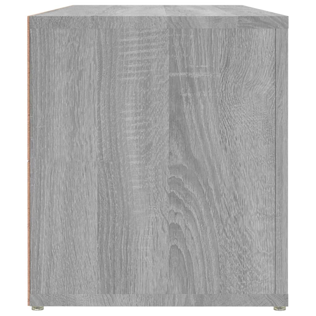 Tv-meubel 100x31,5x35 cm bewerkt hout grijs sonoma eikenkleurig is nu te koop bij PeponiXL, paradijselijk wonen!