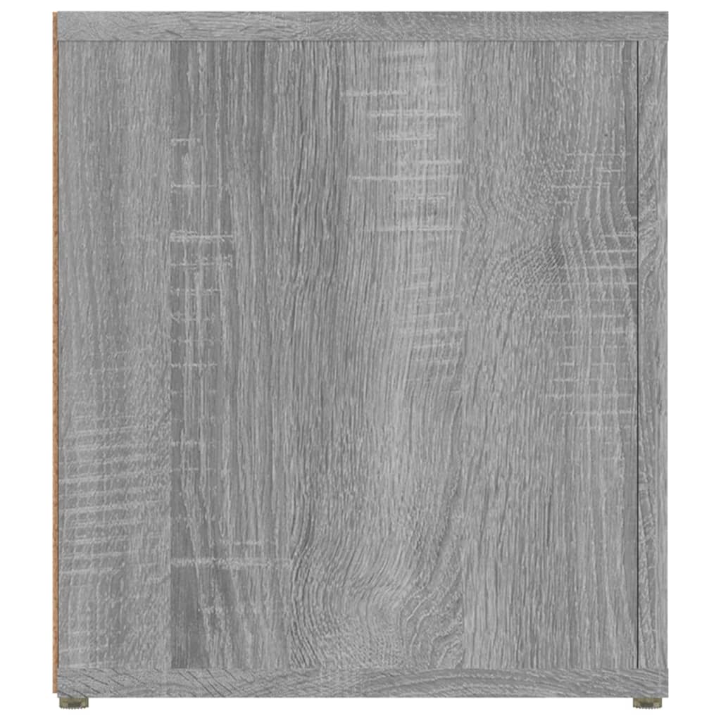 Tv-meubel 80x31,5x36 cm bewerkt hout grijs sonoma eikenkleurig is nu te koop bij PeponiXL, paradijselijk wonen!