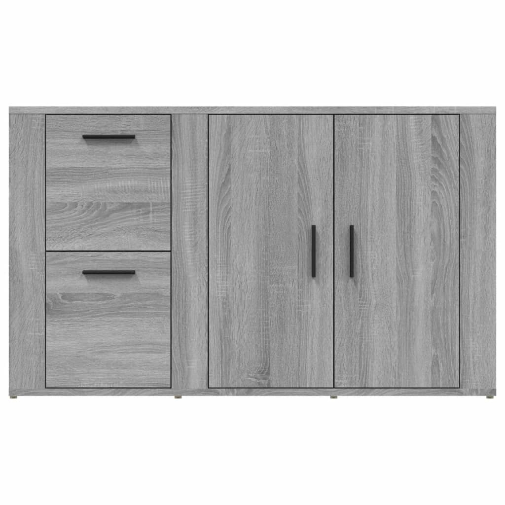 Dressoir 100x33x59,5 cm bewerkt hout grijs sonoma eikenkleurig is nu te koop bij PeponiXL, paradijselijk wonen!