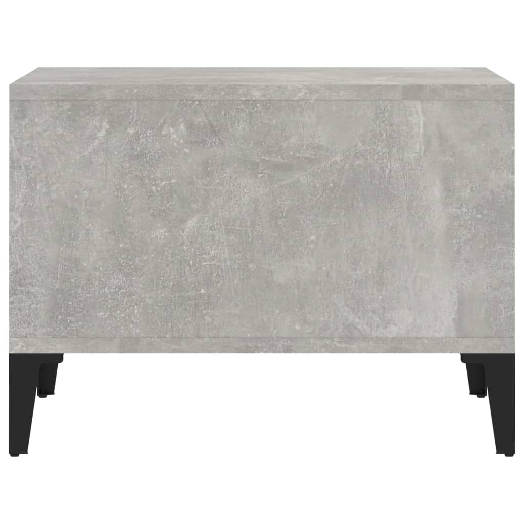 Salontafel 60x50x36,5 cm bewerkt hout betongrijs is nu te koop bij PeponiXL, paradijselijk wonen!