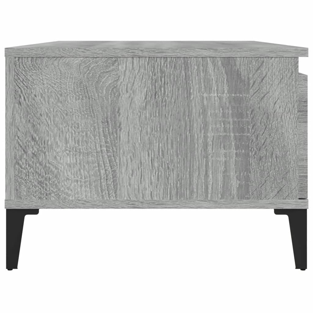 Salontafel 90x50x36,5 cm bewerkt hout grijs sonoma is nu te koop bij PeponiXL, paradijselijk wonen!