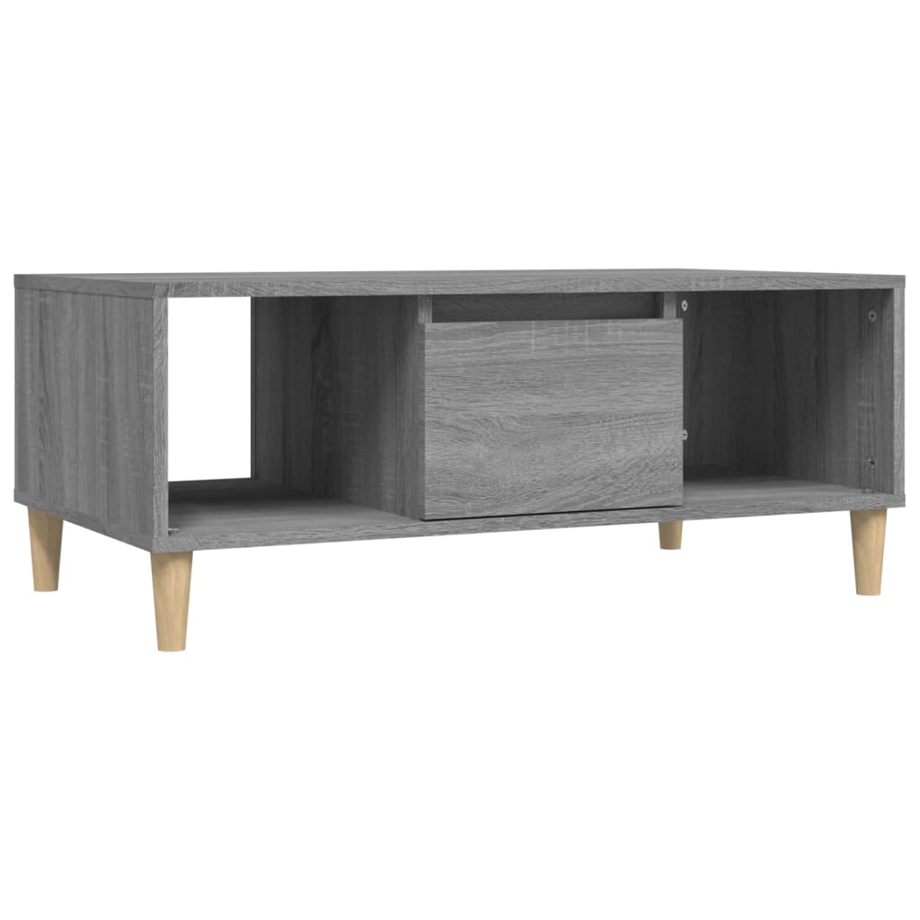 Salontafel 90x50x36,5 cm bewerkt hout grijs sonoma is nu te koop bij PeponiXL, paradijselijk wonen!