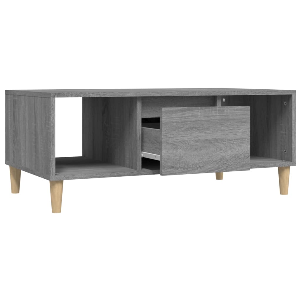 Salontafel 90x50x36,5 cm bewerkt hout grijs sonoma is nu te koop bij PeponiXL, paradijselijk wonen!