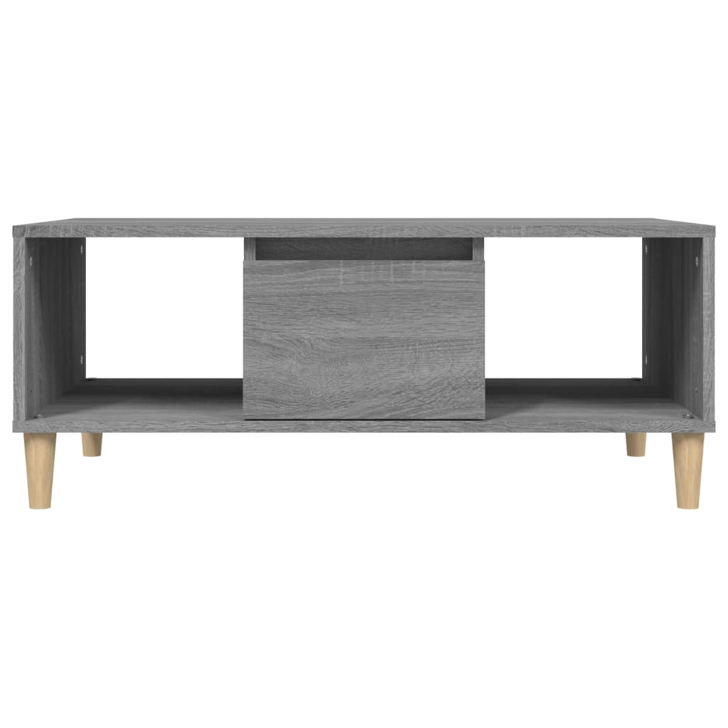 Salontafel 90x50x36,5 cm bewerkt hout grijs sonoma is nu te koop bij PeponiXL, paradijselijk wonen!