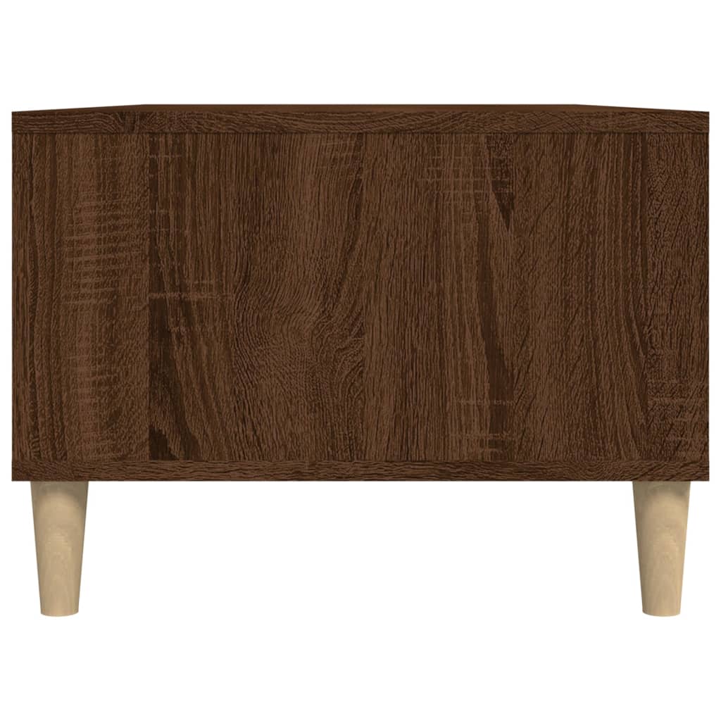 Salontafel 90x50x36,5 cm bewerkt hout bruin eikenkleur is nu te koop bij PeponiXL, paradijselijk wonen!