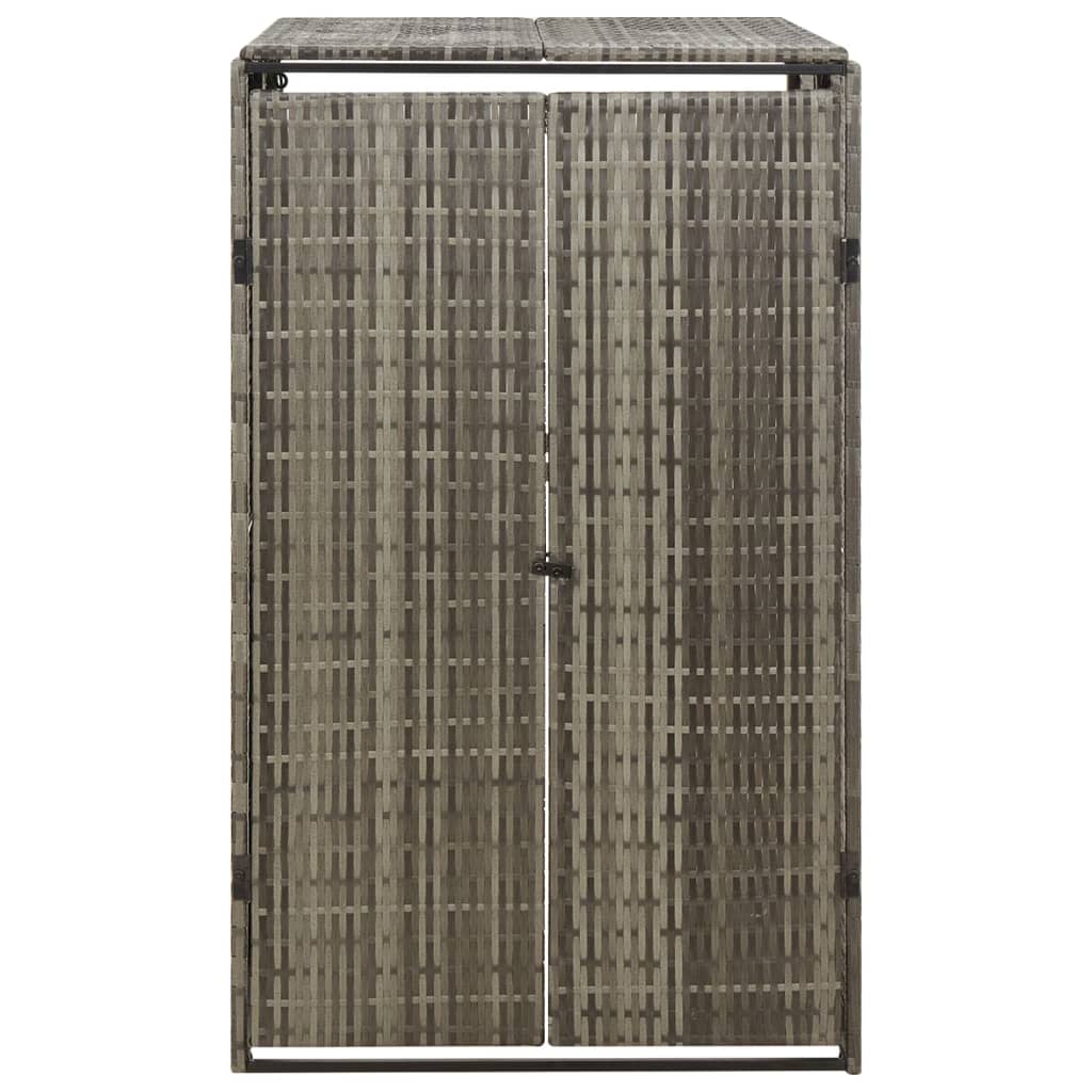 Containerberging enkel 70x80x117 cm poly rattan grijs is nu te koop bij PeponiXL, paradijselijk wonen!