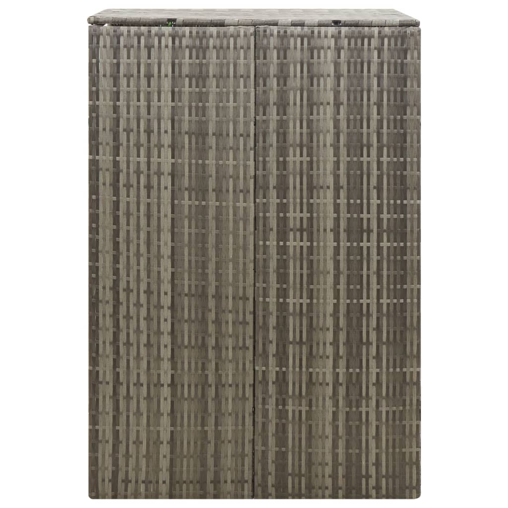 Containerberging enkel 70x80x117 cm poly rattan grijs is nu te koop bij PeponiXL, paradijselijk wonen!