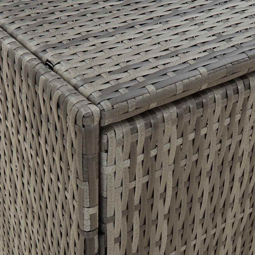 Tuinkast 59x40x180 cm poly rattan grijs is nu te koop bij PeponiXL, paradijselijk wonen!