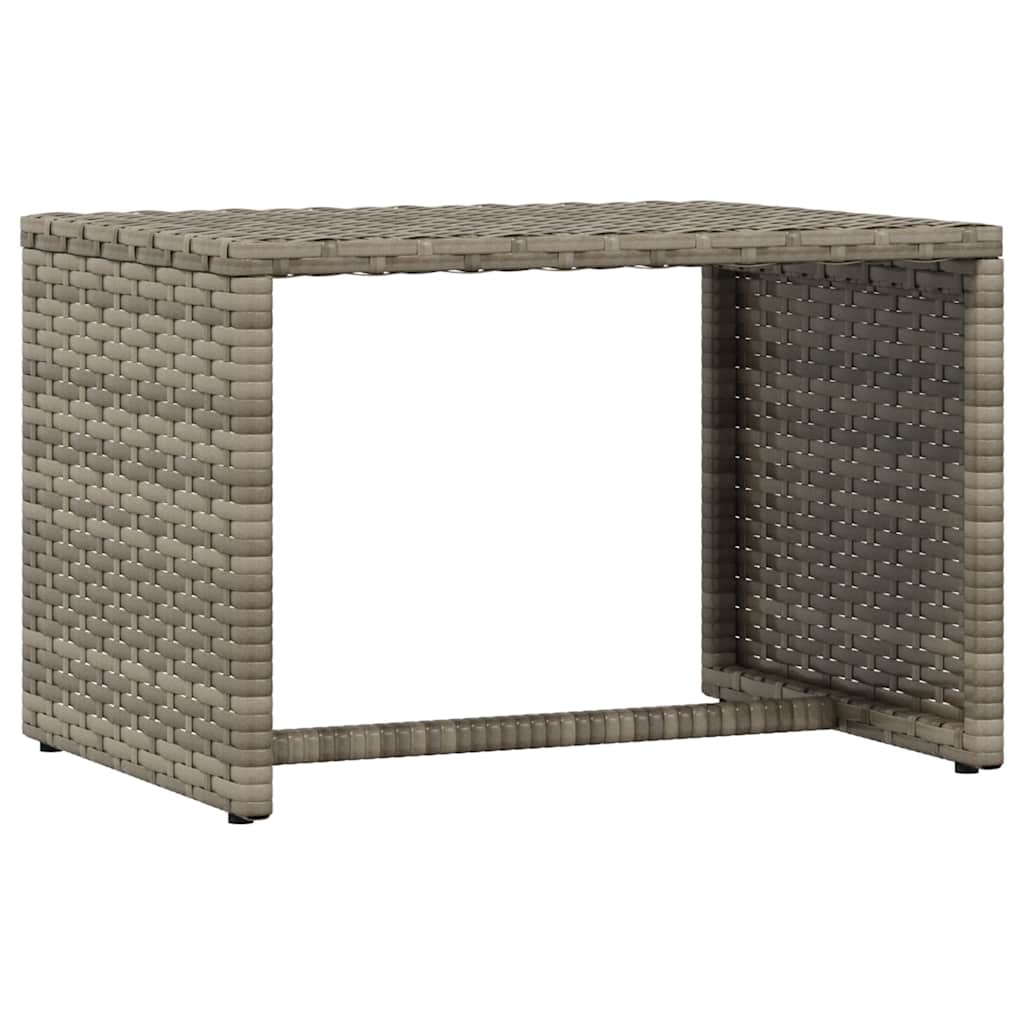 Ligbed met tafel 1 st poly rattan grijs is nu te koop bij PeponiXL, paradijselijk wonen!