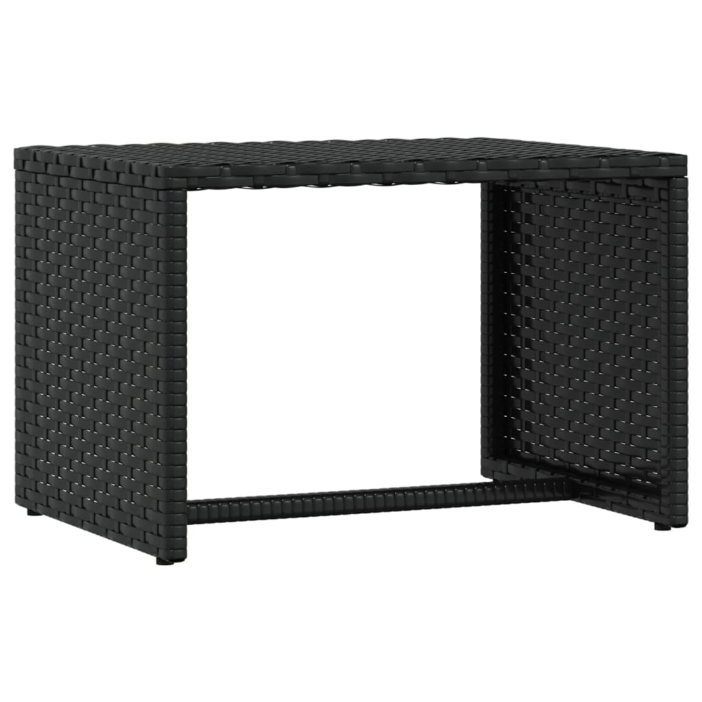 Ligbed met tafel 1 st poly rattan zwart is nu te koop bij PeponiXL, paradijselijk wonen!