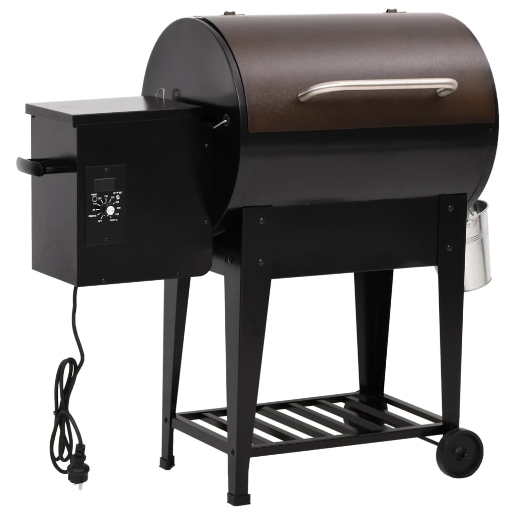 Pelletbarbecue met bodemplaat 94 cm ijzer zwart is nu te koop bij PeponiXL, paradijselijk wonen!