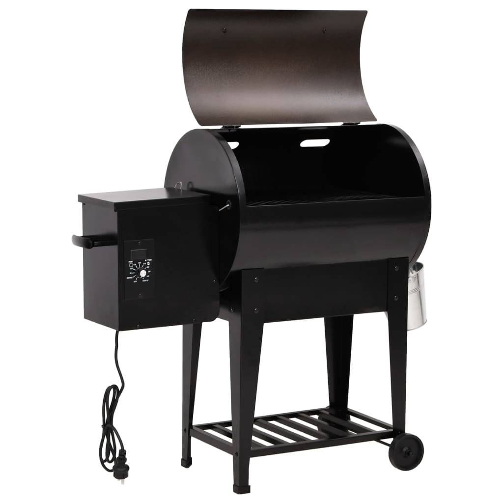 Pelletbarbecue met bodemplaat 94 cm ijzer zwart is nu te koop bij PeponiXL, paradijselijk wonen!