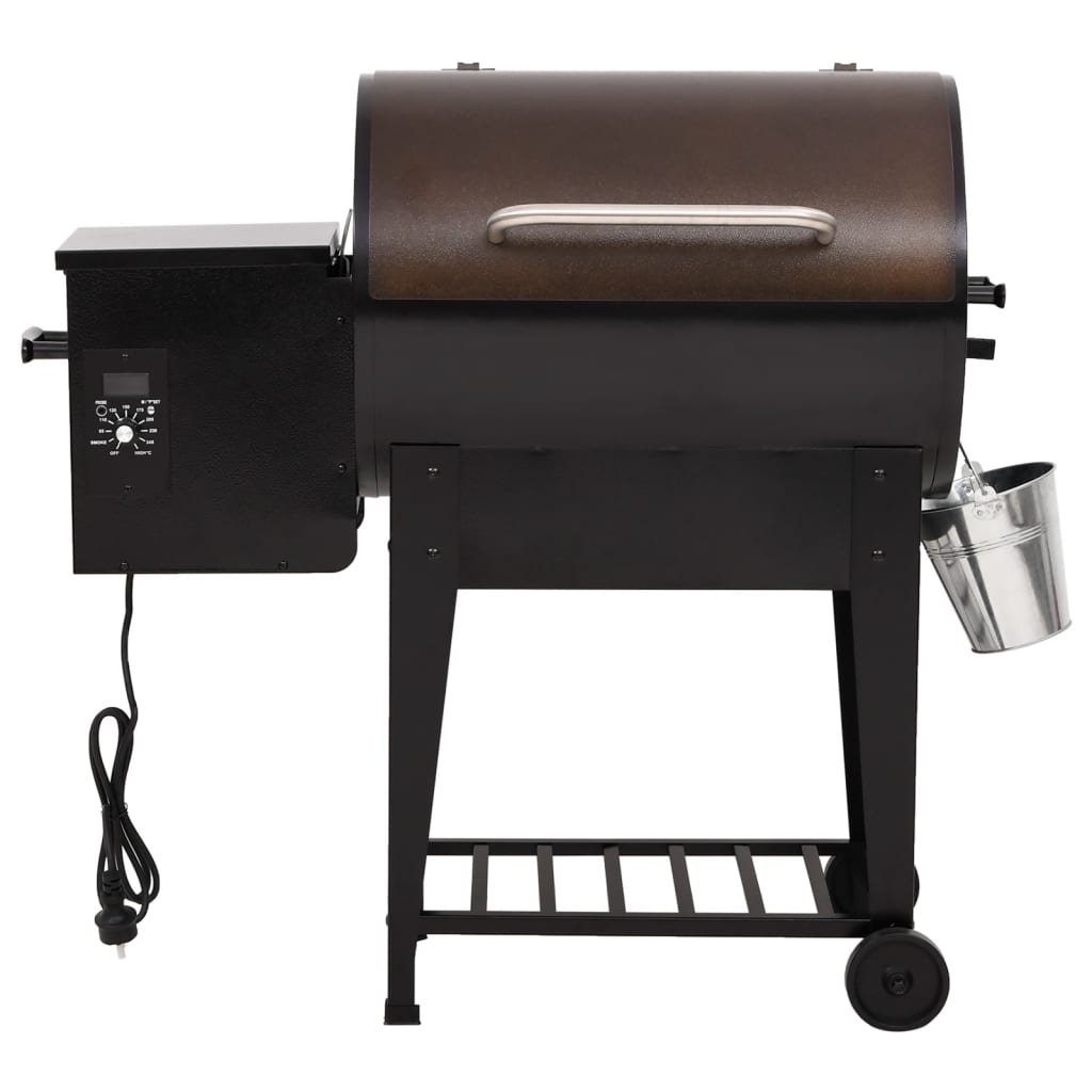 Pelletbarbecue met bodemplaat 94 cm ijzer zwart is nu te koop bij PeponiXL, paradijselijk wonen!
