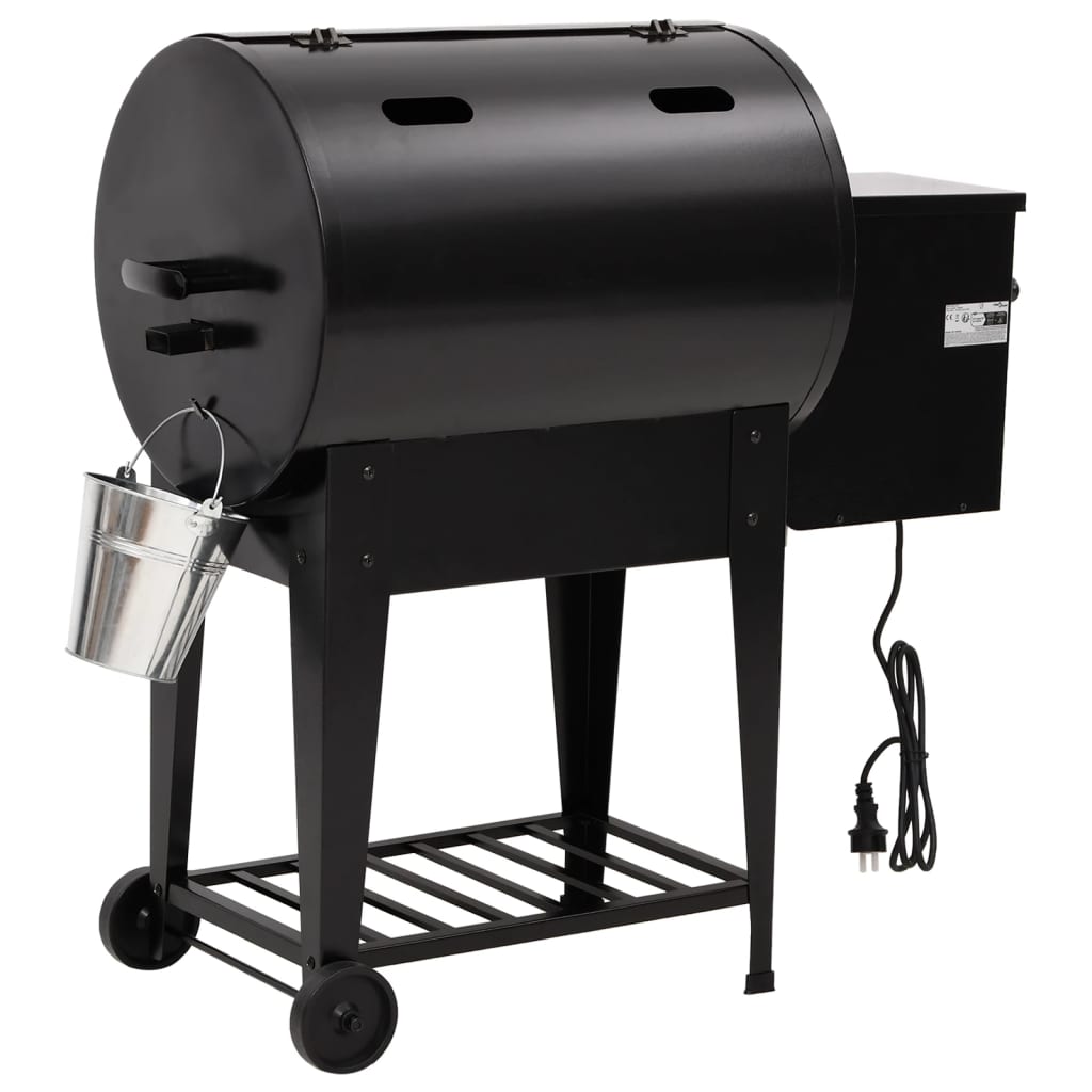 Pelletbarbecue met bodemplaat 94 cm ijzer zwart is nu te koop bij PeponiXL, paradijselijk wonen!