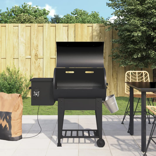 Pelletbarbecue met bodemplaat 94 cm ijzer zwart is nu te koop bij PeponiXL, paradijselijk wonen!