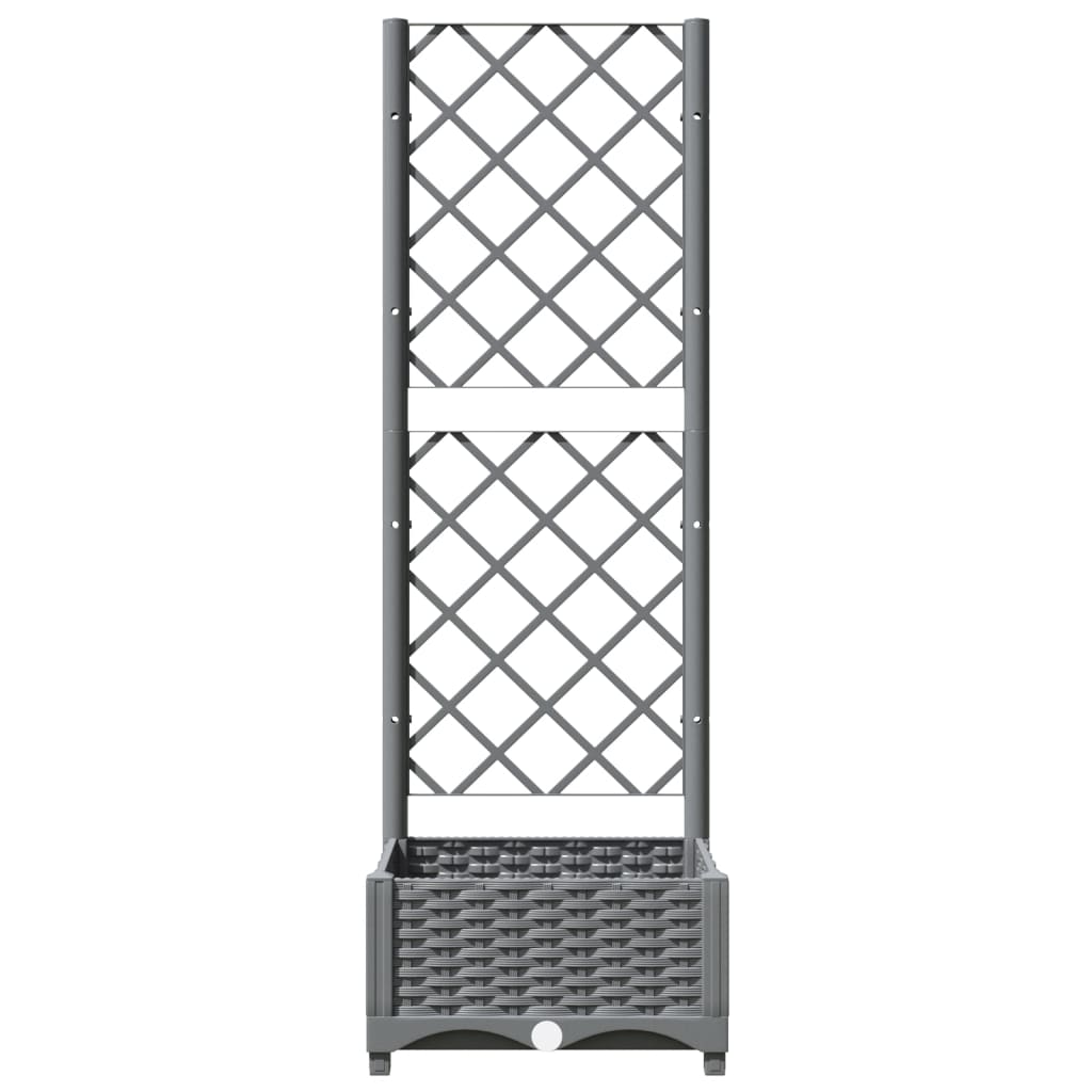 Plantenbak met latwerk 40x40x121,5 cm polypropeen is nu te koop bij PeponiXL, paradijselijk wonen!