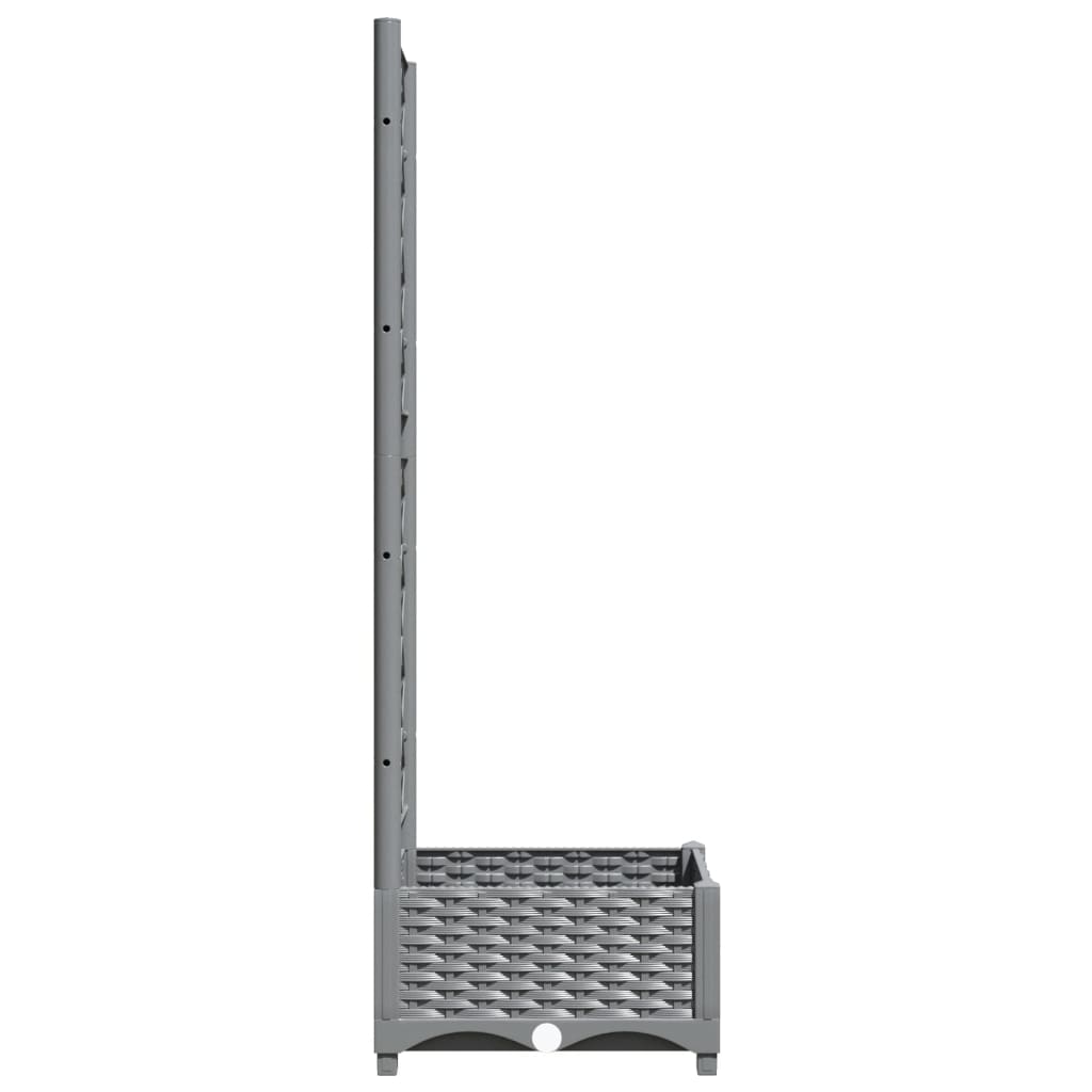 Plantenbak met latwerk 40x40x121,5 cm polypropeen is nu te koop bij PeponiXL, paradijselijk wonen!