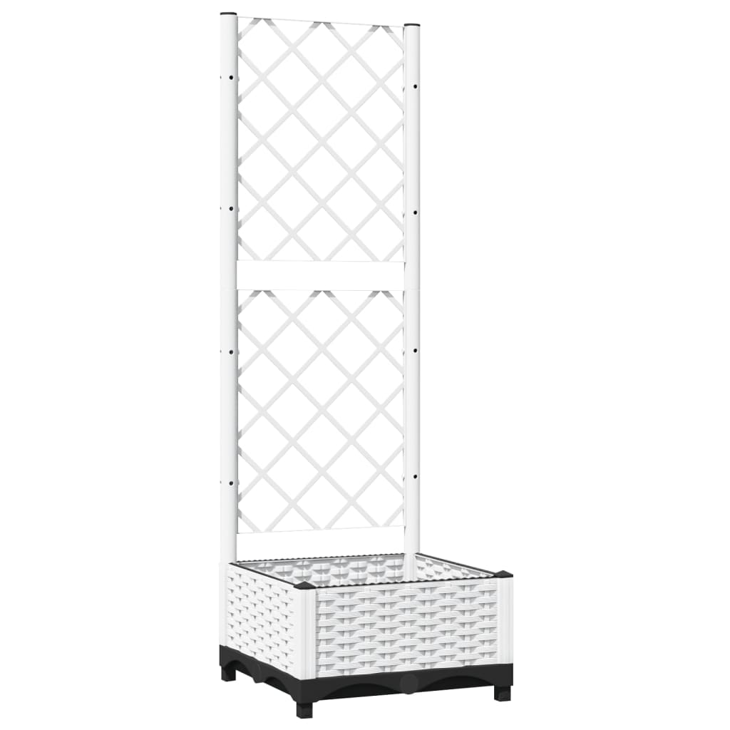 Plantenbak met latwerk 40x40x121,5 cm polypropeen is nu te koop bij PeponiXL, paradijselijk wonen!