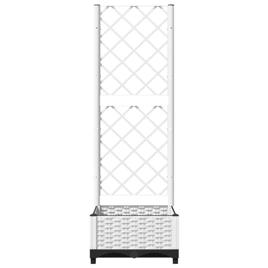 Plantenbak met latwerk 40x40x121,5 cm polypropeen is nu te koop bij PeponiXL, paradijselijk wonen!