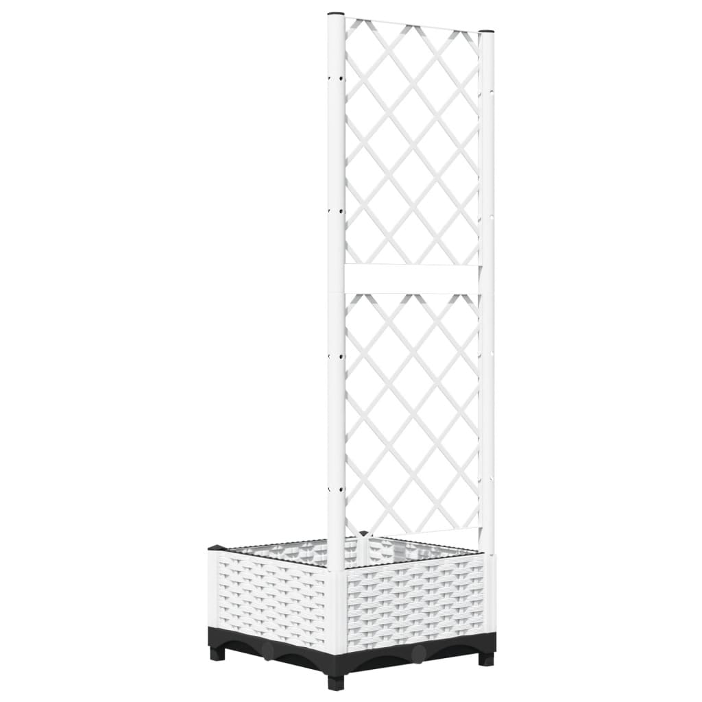 Plantenbak met latwerk 40x40x121,5 cm polypropeen is nu te koop bij PeponiXL, paradijselijk wonen!