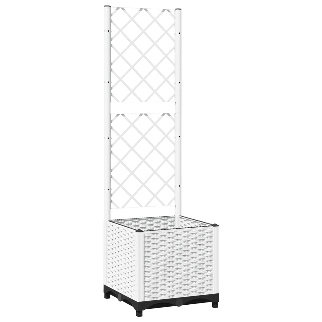 Plantenbak met latwerk 40x40x136 cm polypropeen is nu te koop bij PeponiXL, paradijselijk wonen!