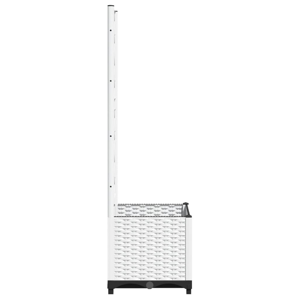 Plantenbak met latwerk 40x40x136 cm polypropeen is nu te koop bij PeponiXL, paradijselijk wonen!