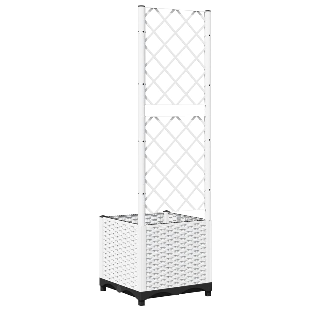 Plantenbak met latwerk 40x40x136 cm polypropeen is nu te koop bij PeponiXL, paradijselijk wonen!