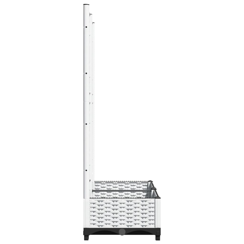 Plantenbak met latwerk 80x40x121,5 cm polypropeen is nu te koop bij PeponiXL, paradijselijk wonen!