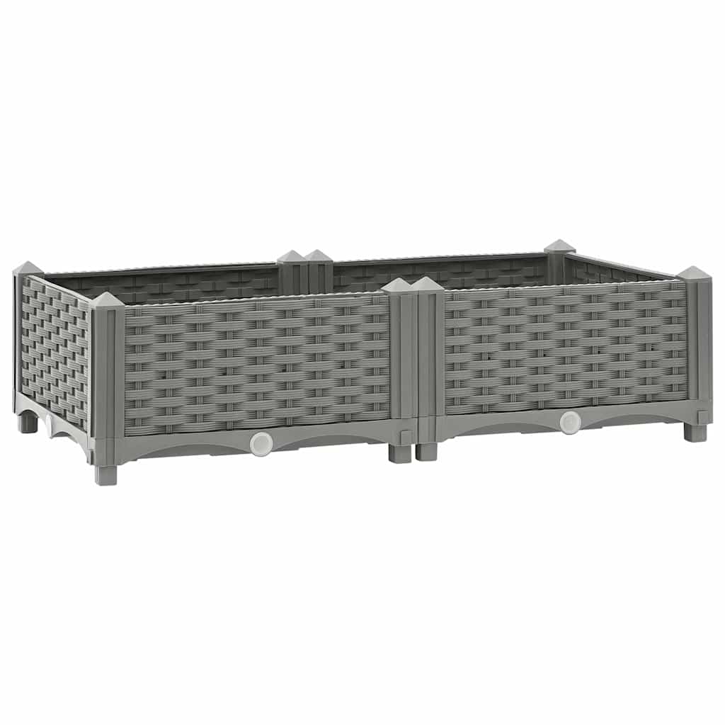 Plantenbak verhoogd 80x40x23 cm polypropeen is nu te koop bij PeponiXL, paradijselijk wonen!