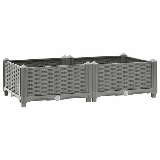 Plantenbak verhoogd 80x40x23 cm polypropeen is nu te koop bij PeponiXL, paradijselijk wonen!