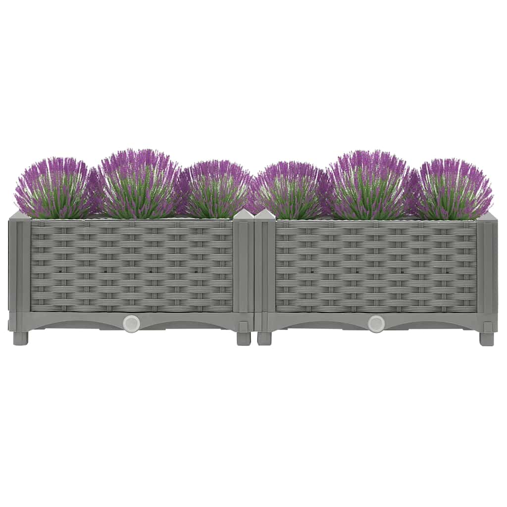 Plantenbak verhoogd 80x40x23 cm polypropeen is nu te koop bij PeponiXL, paradijselijk wonen!