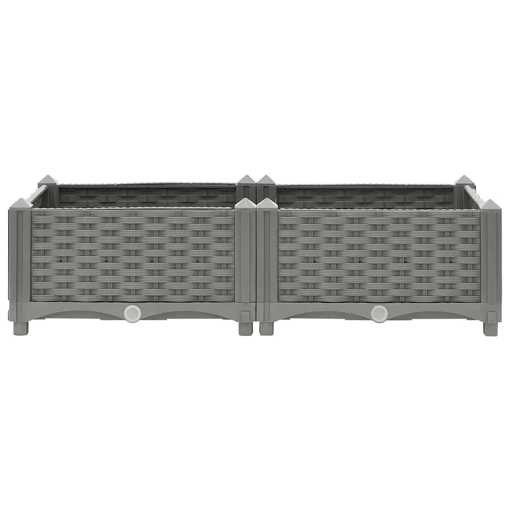 Plantenbak verhoogd 80x40x23 cm polypropeen is nu te koop bij PeponiXL, paradijselijk wonen!