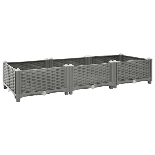 Plantenbak verhoogd 120x40x23 cm polypropeen is nu te koop bij PeponiXL, paradijselijk wonen!