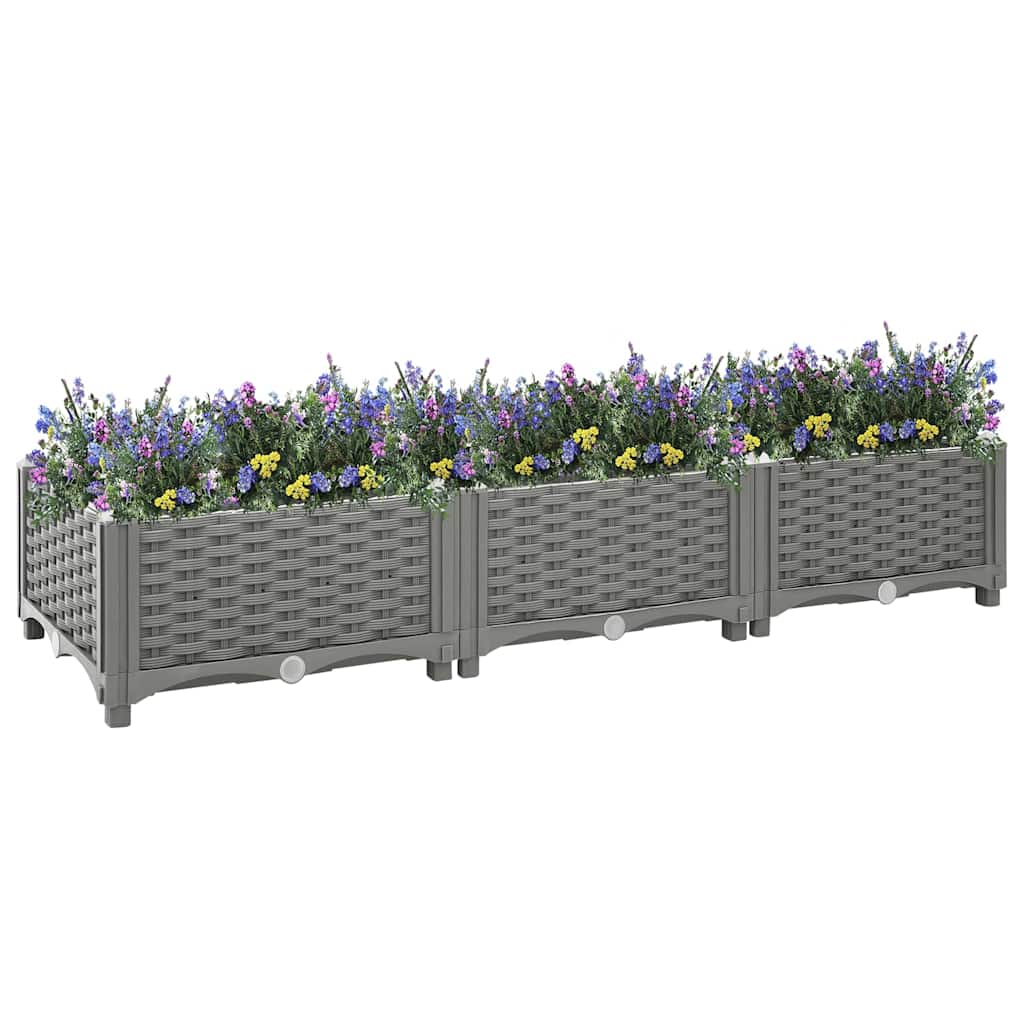 Plantenbak verhoogd 120x40x23 cm polypropeen is nu te koop bij PeponiXL, paradijselijk wonen!