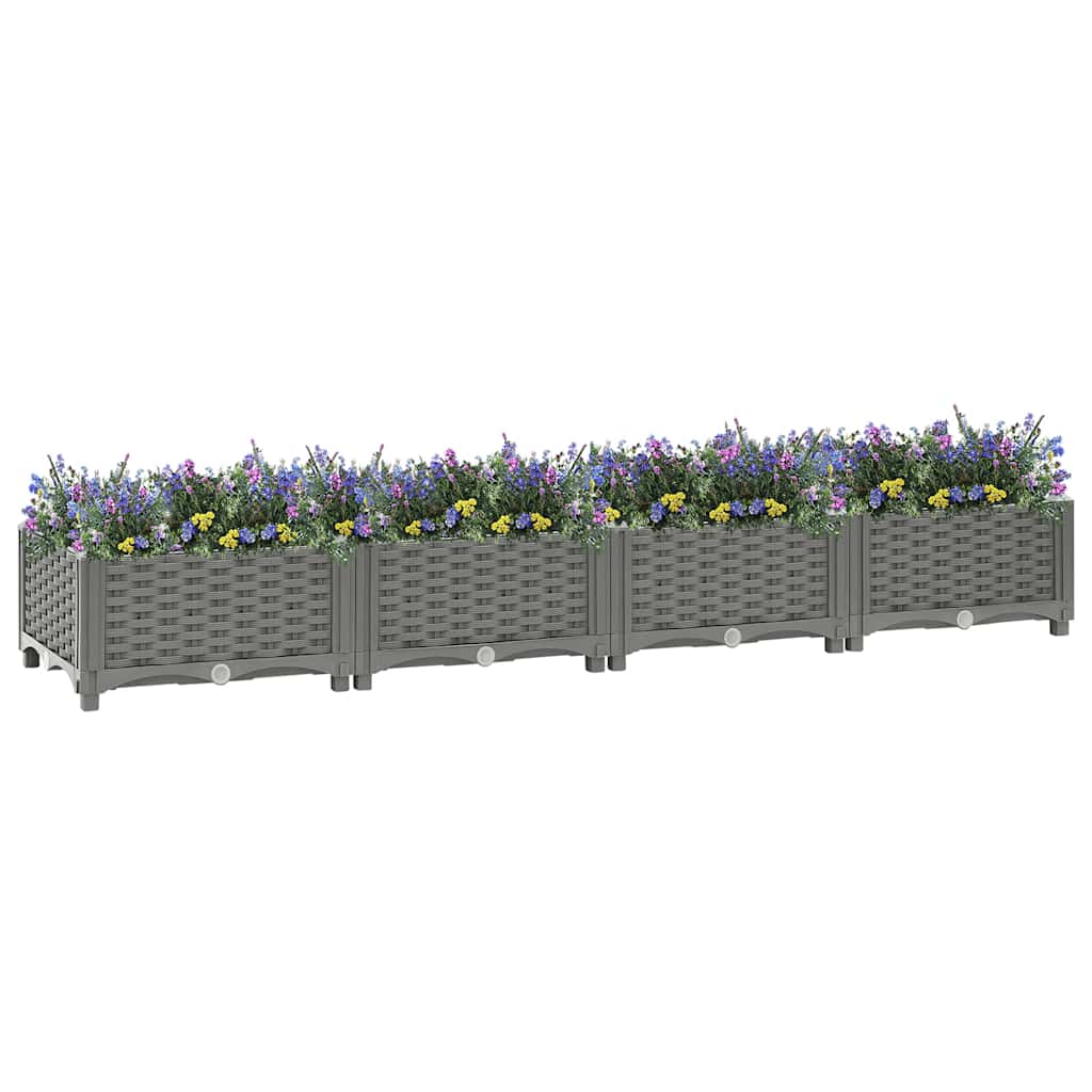 Plantenbak verhoogd 160x40x23 cm polypropeen is nu te koop bij PeponiXL, paradijselijk wonen!