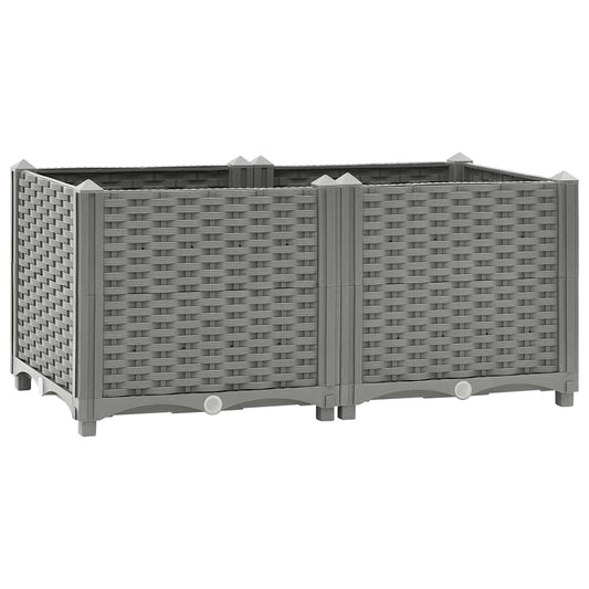 Plantenbak verhoogd 80x40x38 cm polypropeen is nu te koop bij PeponiXL, paradijselijk wonen!