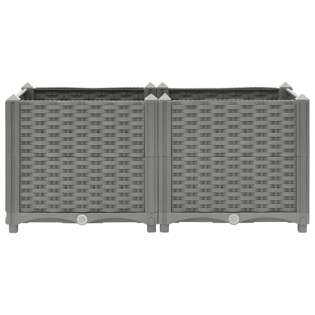Plantenbak verhoogd 80x40x38 cm polypropeen is nu te koop bij PeponiXL, paradijselijk wonen!