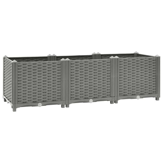 Plantenbak verhoogd 120x40x38 cm polypropeen is nu te koop bij PeponiXL, paradijselijk wonen!