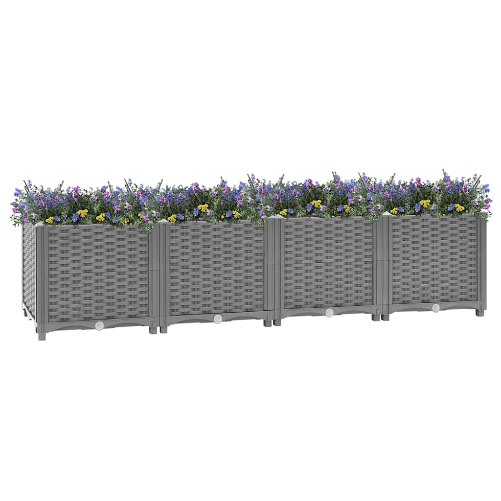 Plantenbak verhoogd 160x40x38 cm polypropeen is nu te koop bij PeponiXL, paradijselijk wonen!